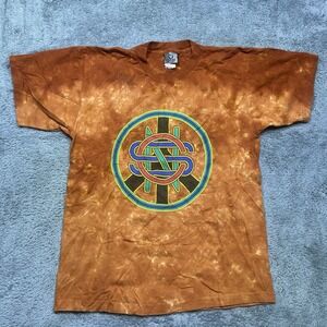 Crosby Stills & Nash Summer Tour 2008 Tshirt Mens‎ M Orange Tie Dye Liquid Blue